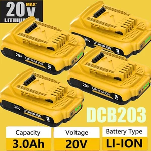 Relacement for DeWalt 20V 20Volt Max Lithium Ion DCB201 DCB203 DCB207 DCB200 - Picture 1 of 19