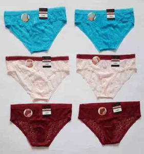 No Boundaries Cheeky Panties Floral Lace Size L(11-13) Multicolor (LOT OF 6) - Picture 1 of 7