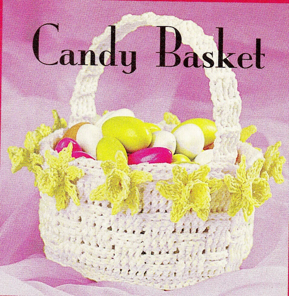 EASTER Candy Basket/Crochet Pattern INSTRUCTIONS ONLY - Image 1 of 1