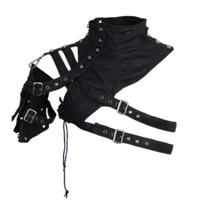 Pauldron Vintage Steampunk Leather Shoulder Bag Tied Up Harness Body - Picture 1 of 12