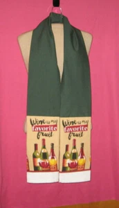 Bufanda boa toalla de cocina hecha a mano - vino - Imagen 1 de 1
