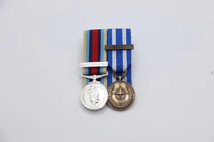 Operationelle Dienstmedaille Afghanistan und NATO ISAF montiert Miniaturmedaillen - Bild 1 von 1