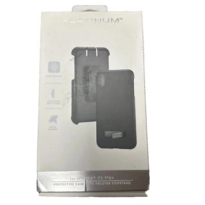 Platinum - Case Holster/Kickstand For  Apple iPhone XS Max - Black Foto 1 de 4