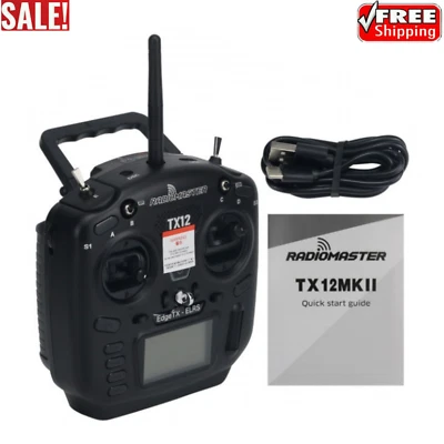 Radiomaster TX12 Mark II RC Telecomando CC2500 con Acceleratore Sinistro FPV - Immagine 1 di 4