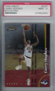 1998 Finest #233 Larry Hughes W/ Coating PSA 9 Mint - Picture 1 of 2