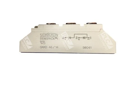 Semikron 98041 Semipack 1 módulo tiristor rectificador SKKD 46/14 Foto 1 de 2