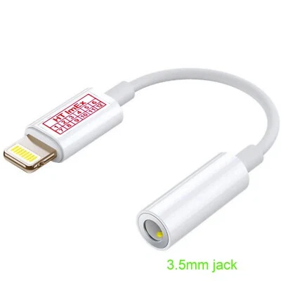 Iphone To 3.5mm Port Audio Cable Aux Adapter iphone Headphone Jack - White - Bild 1 von 4