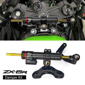 Steering Damper Stabilizer Kit Motorcycle For Kawasaki Ninja ZX-6R 636 2013-2025 - Picture 1 of 11
