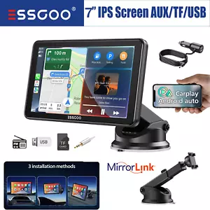 Tragbar 7" HD Display Carplay Touchscreen Autoradio Android Auto AUX FM Radio BT - Bild 1 von 16
