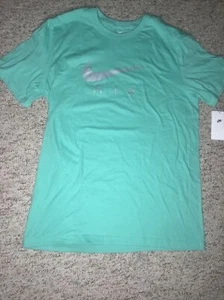 Nike Sportswear Men's L Green Swoosh Air Pullover T-Shirt - Picture 1 of 7