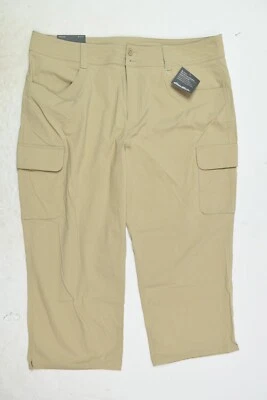 Pantalones cortos Eddie Bauer TravEx Sightscape Horizon para mujer 16 beige elásticos caminata Foto 1 de 4