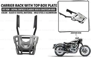 Portaequipajes con Tapa "Placa de Caja para Escopeta Royal Enfield y Clásica 650" - Imagen 1 de 9