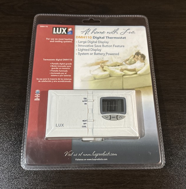 Lux Battery White Home Non-programmable Thermostats for sale | eBay