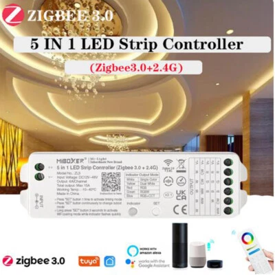 MiBoxer ZL5 5in1 LED Strip Controller Zigbee Music Rhythm & 2.4GHZ Remote WiFi  - Image 1 of 4