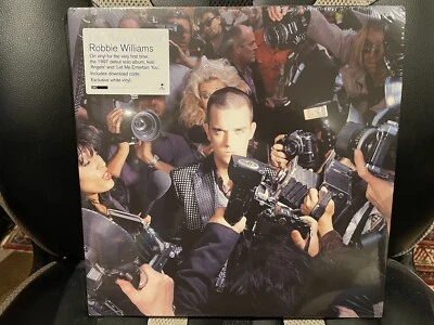 NEW SOLD OUT LIMITED EDITION (600) ROBBIE WILLIAMS LIFE THRU A LENS WHITE VINYL - Image 1 of 4