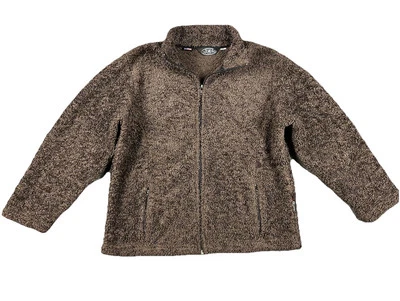 Black Diamond Sherpa Jacket Fleece Full Zip Womens Large Brown Polartec Pockets - Image 1 of 4