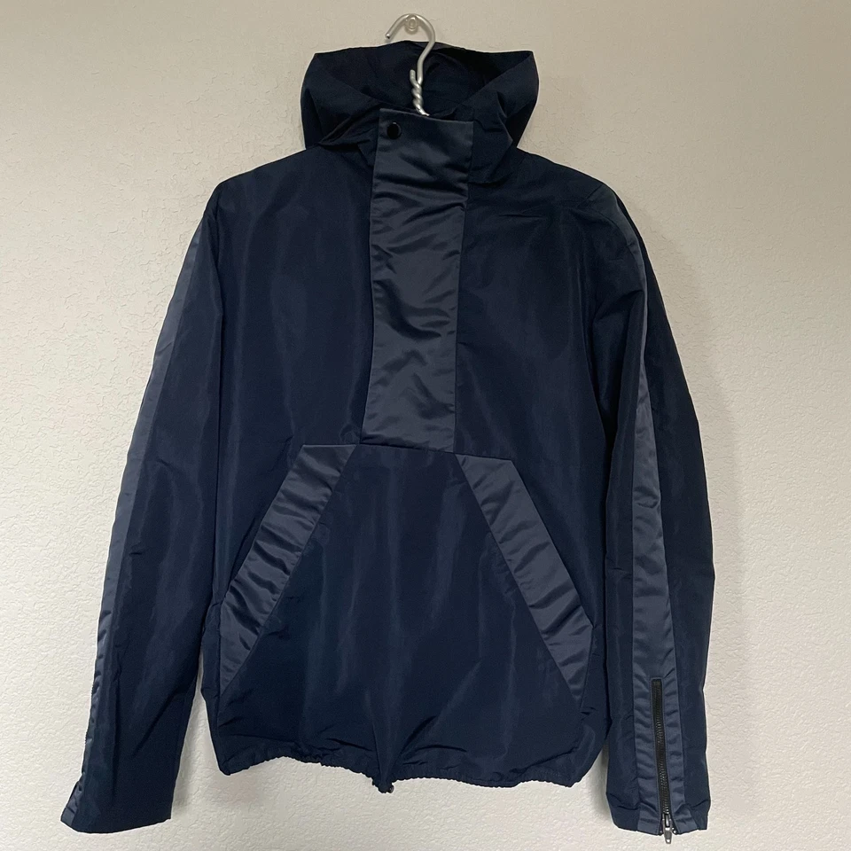 T by Alexander Wang anorak/sudadera con capucha cortavientos, azul marino, talla M (talla XS MARCADA) Foto 1 de 4