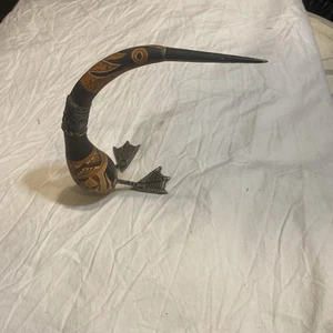 Handgeschnitzter peruanischer Kürbis Vogel primitiv - Bild 1 von 8