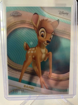 2025 Topps Chrome Disney - Bambi #7 Aqua Refractor /199  - Image 1 of 2