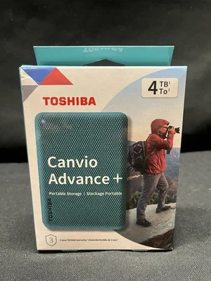 TOSHIBA 4TB DTCA40 CANVIO Advance Plus Portable External Hard Drive USB 3.0 NEW - Image 1 of 2