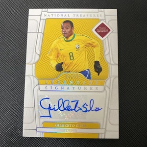 2022 Panini National Treasures Gilberto Silva Auto /99 Brasil Brasilien Legend - Bild 1 von 2