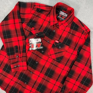 Dixxon Hemd Herren XL rot schwarz kariert Knopfleiste Tony Stewart Flanell - Bild 1 von 10