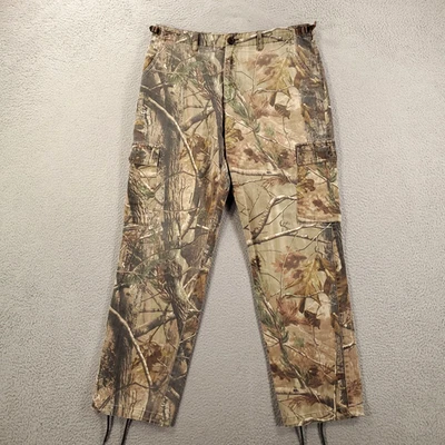 Cabelas Camo Hunting Pants Mens 36 Regular AP HD Cargo Adjustable Leg Waist - Image 1 of 4