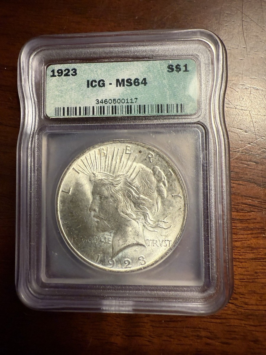 1923 アメリカ ピースダラー 銀貨 NGC MS64 アンティーク 古銭 MS 64 Graded 1923 Year Peace Dollars (1921-1935) for sale | eBay