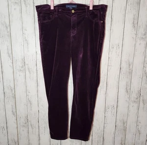 Tommy Hilfiger Purple Corduroy Greenwich Skinny Pants Size 14 - Picture 1 of 7