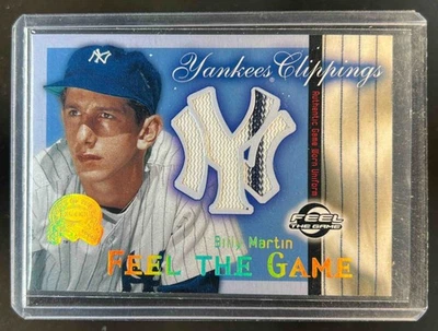Parche Fleer Greats of the Game 2000 Billy Martin Feel Yankees recortes #sin usar Foto 1 de 2