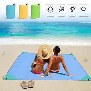 79"x60" Beach Mat Outdoor Picnic Blanket Rug Big Mattress Camping Waterproof Pad - Picture 1 of 15
