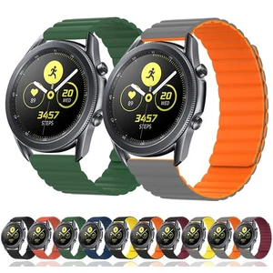 Silicone Magnetic Band Strap For Samsung Galaxy Watch 5 4 3 Active2 40/44mm 45mm - Picture 1 of 28