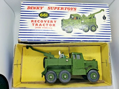 Vintage ORIGINAL boxed diecast Dinky Supertoys No. 661 Military Recovery Tractor - Image 1 of 4