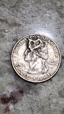 ERROR 2006 Nevada Quarter STRIKE THROUGH ERROR .25 Cents Fancy  - Image 1 of 4