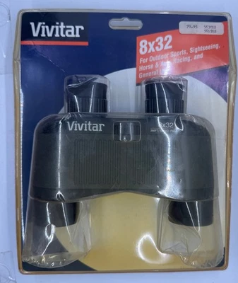 Vintage New Vivitar 8 X 32 Binoculars in unopened original packaging - Image 1 of 3