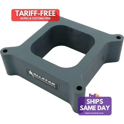 Allstar ALL25982, One Gray Plastic Carb Spacer 4150 Open 2.00In Performance Part - Image 1 of 4