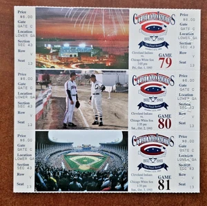 1993 Cleveland Indians Tickets, Final Series at Cleveland Municipal Stadium - Picture 1 of 3
