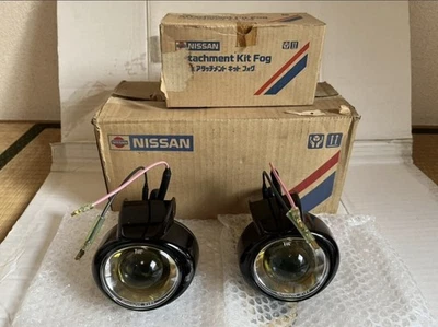 JDM NISSAN YELLOW FOG LIGHTS S13 S14 BNR32 RB26 200SX 240sx 180sx 200sx - Image 1 of 4