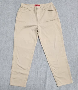 Pantalones de mezclilla para mujer Levi's 550 clásicos relajados cónicos elásticos caqui talla 16M nuevos con etiquetas - Imagen 1 de 14