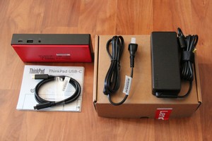 NEW Lenovo ThinkPad USB-C Gen 2 Docking Station, Dual Display, 40AS0090US, NIB!!