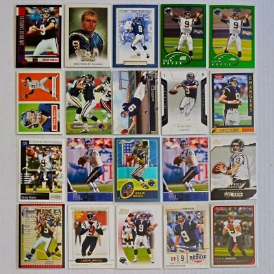 Drew Brees Inserts Premiums Base - Pick Your Card & $ave - Chargers | Saints - Image 1 of 4