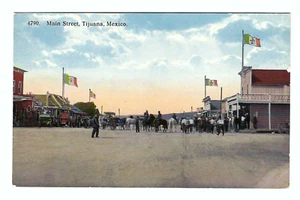 Tijuana Mexico main Street Vintage Postcard - Picture 1 of 2