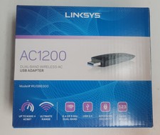 Linksys WUSB6300 Dual-Band AC1200 Wireless USB 3.0 Adapter - Black