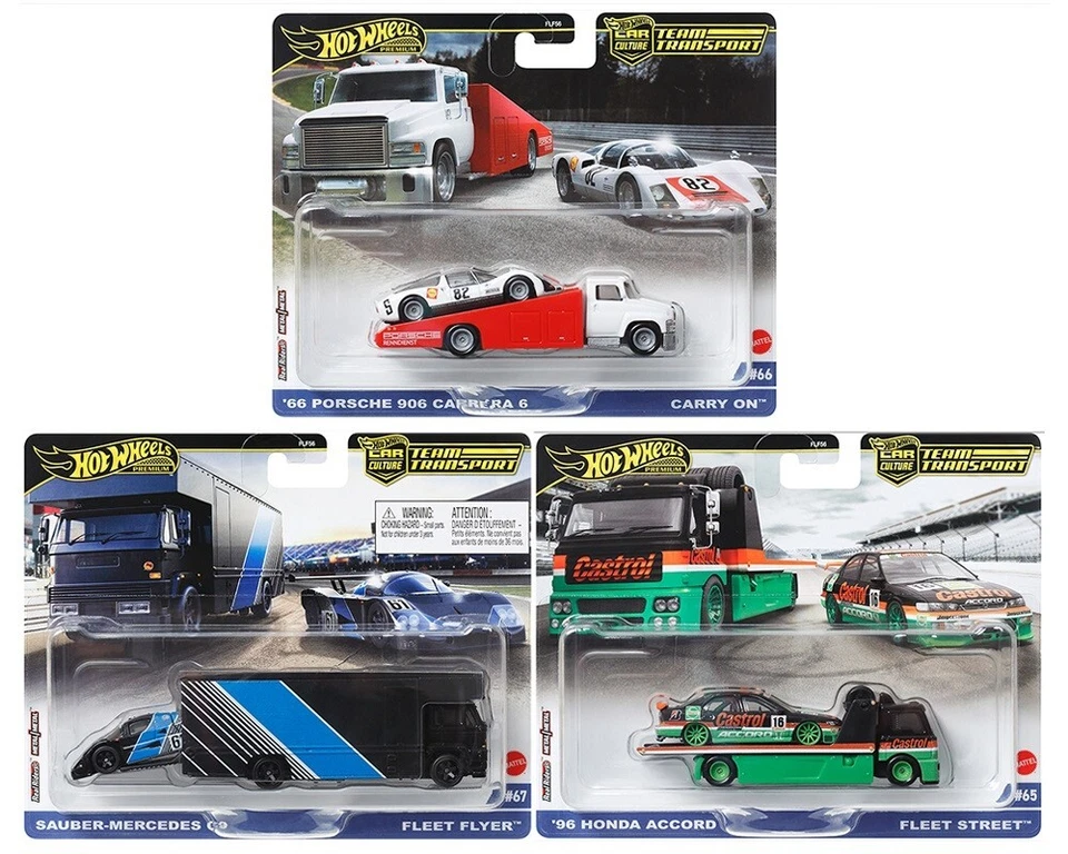 Hot Wheels 2024 Car Culture Team Transport B Case Set of 3 Cars【In-Stock】 - Image 1 of 1