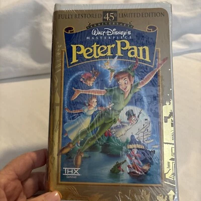 Walt Disney Classic MASTERPIECE COLLECTION 45th ANNIVERSARY Peter Pan VHS Tape Foto 1 de 4