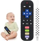 Chuya Baby Teether Toy Chew Toy Babies 3-24 Months TV Remote Control Shape Black