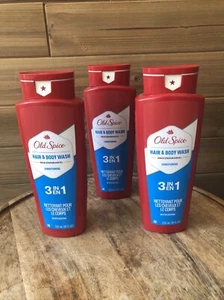 3x Old Spice High Endurance 3 in 1 Conditioning Hair + Body Wash , 18 fl oz each - Picture 1 of 6