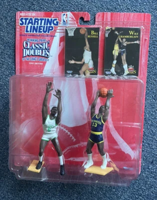 Nuevo SLU Starting Lineup Classic Doble 1997 Bill Russell & Wilt Chamberlin Foto 1 de 2