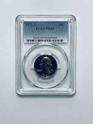 1971-S Washington Quarter PCGS PR69 - Image 1 of 4