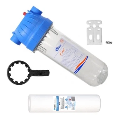 10" Wasserfilter 3-tlg. 1" Messing IG Vorfilter Garten Pumpen Hauswasserwerke - Bild 1 von 4